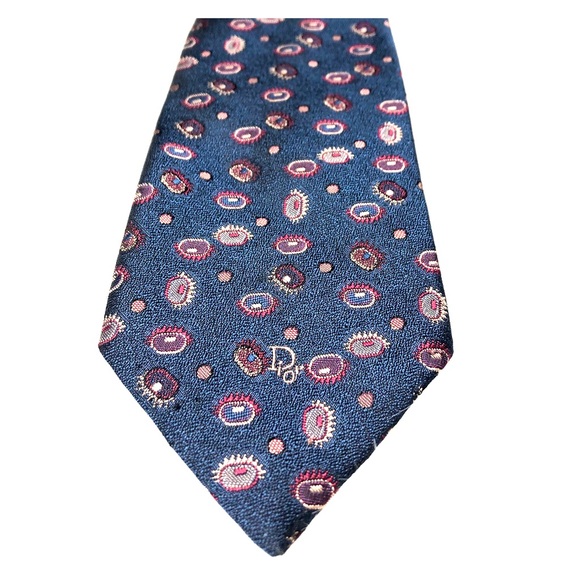 Christian Dior Monsier Line Navy Men’s Neck Tie - Picture 2 of 7